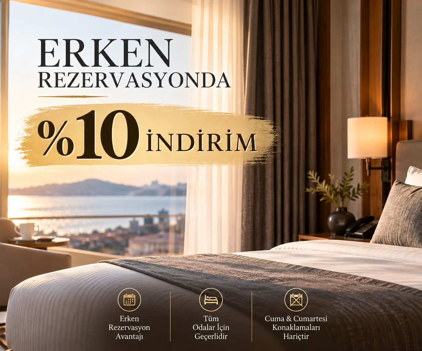 Erken Rezervasyonda %10 İndirim